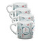 Winter Snowman Double Shot Espresso Cups - Set of 4