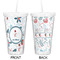Winter Snowman Double Wall Tumbler with Straw - Approval