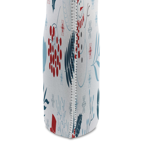 Winter Snowman Double Wine Tote - DETAIL 2 (new)