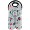 Winter Snowman Double Wine Tote - Front (new)