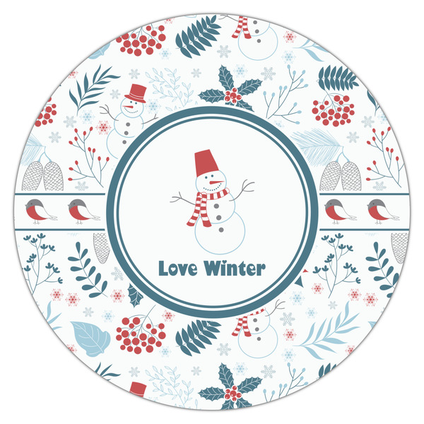 Winter Snowman Drink Topper - XLarge - Single