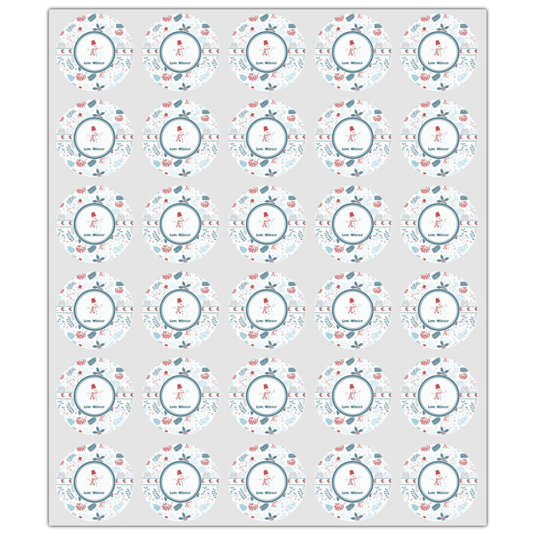 Winter Snowman Drink Topper - XSmall - Set of 30