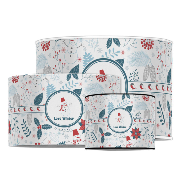 Winter Snowman Drum Lampshades - MAIN