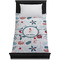Winter Snowman Duvet Cover - Twin - On Bed - No Prop