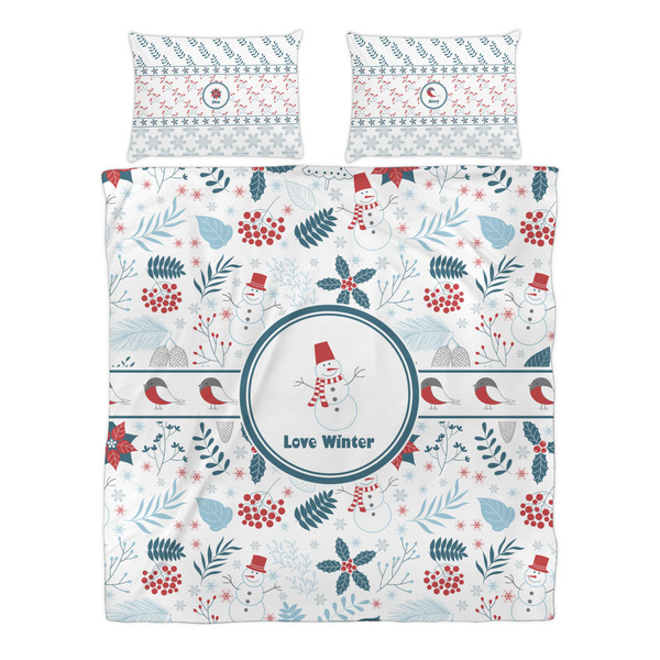 Winter Snowman Duvet cover Set - Queen - Alt Approval