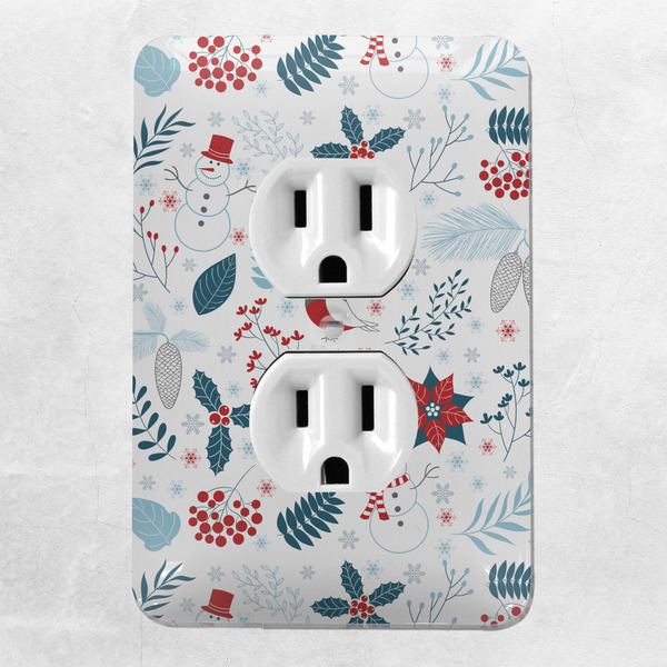 Winter Snowman Electric Outlet Plate - LIFESTYLE