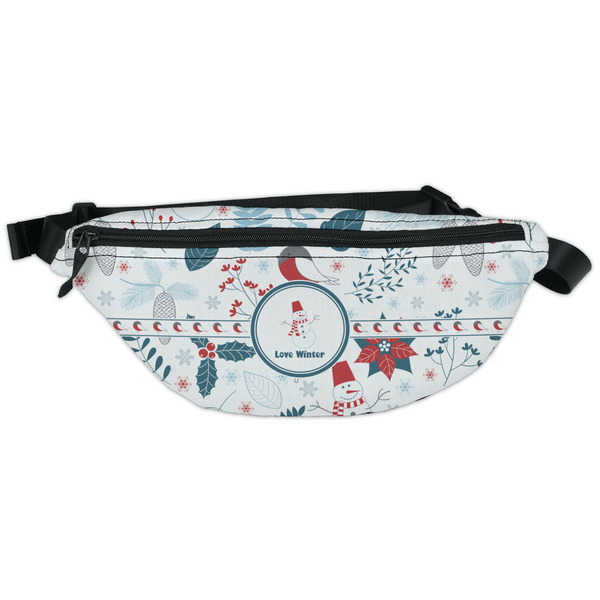 Custom Winter Snowman Fanny Pack - Classic Style