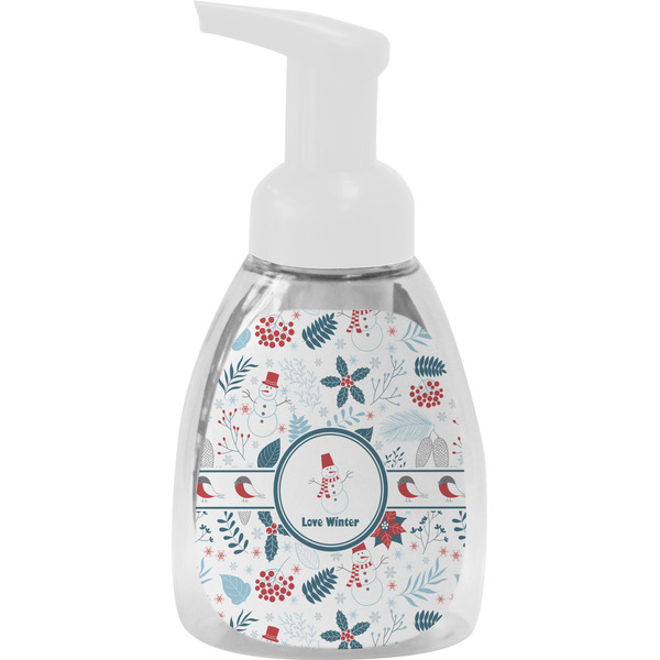 Custom Winter Snowman Foam Soap Bottle