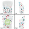 Winter Snowman French Fry Favor Box - Front & Back View
