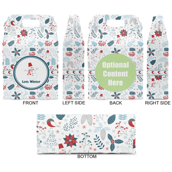 Winter Snowman Gable Favor Box - Approval
