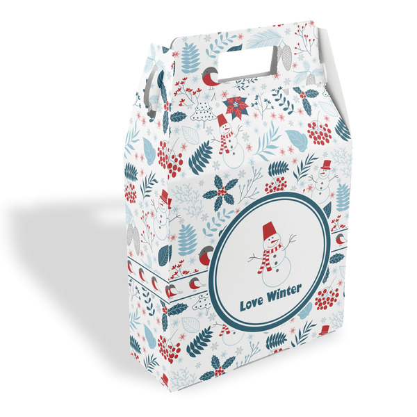 Custom Winter Snowman Gable Favor Box
