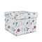 Winter Snowman Gift Box with Lid - Canvas Wrapped - Medium