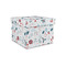 Winter Snowman Gift Boxes with Lid - Canvas Wrapped - Small - Front/Main