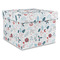 Winter Snowman Gift Boxes with Lid - Canvas Wrapped - X-Large - Front/Main