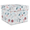 Winter Snowman Gift Box with Lid - Canvas Wrapped - XX-Large