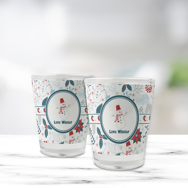 Winter Snowman Glass Shot Glass - Standard - LIFESTYLE