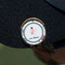 Winter Snowman Golf Ball Marker Hat Clip - Gold - On Hat