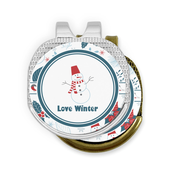 Winter Snowman Golf Ball Marker Hat Clip - PARENT/MAIN