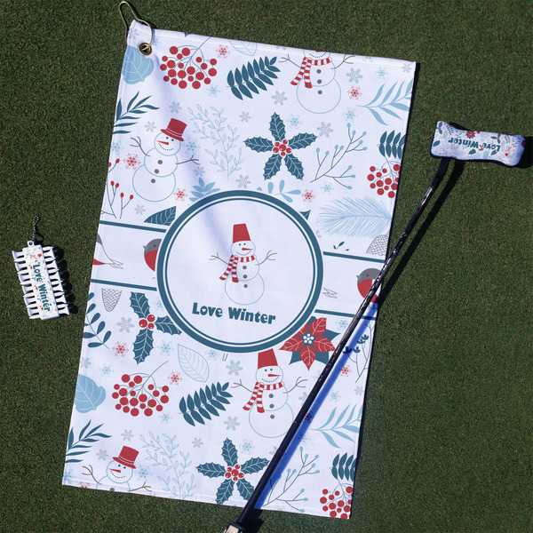 Custom Winter Golf Towel Gift Set (Personalized)