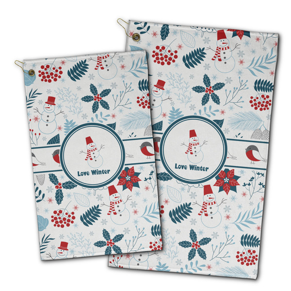 Winter Snowman Golf Towel - PARENT (small and large)