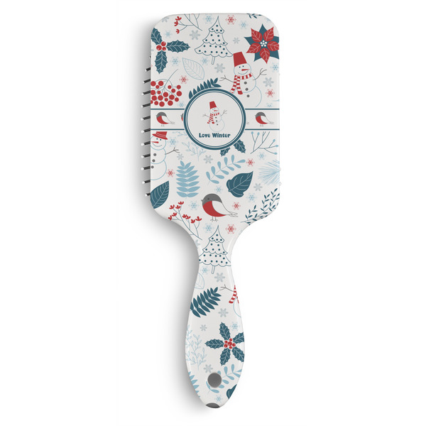 Custom Winter Snowman Hair Brushes