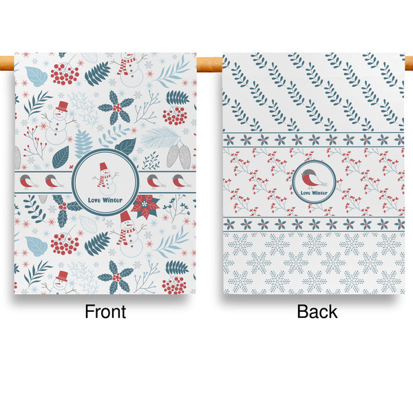 Winter Snowman House Flags - Double Sided - APPROVAL