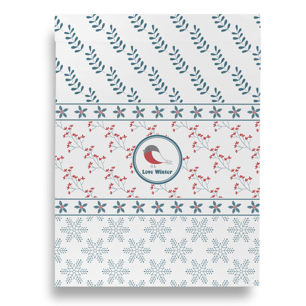 Winter Snowman House Flags - Double Sided - BACK