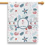 Winter Snowman 28" House Flag - Single Sided