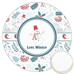 Winter Snowman Printed Cookie Topper - 3.25"