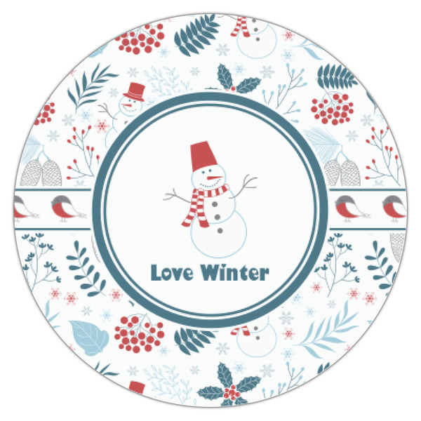Winter Snowman Icing Circle - XSmall - Single