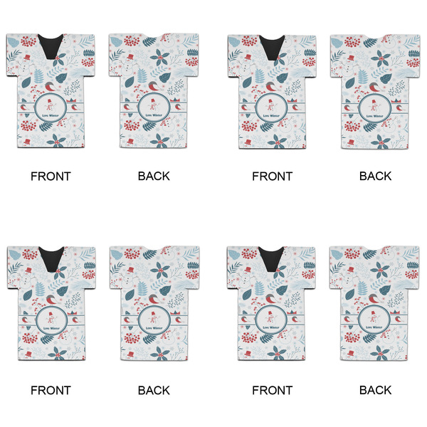 Winter Snowman Jersey Bottle Cooler - Set of 4 - APPROVAL