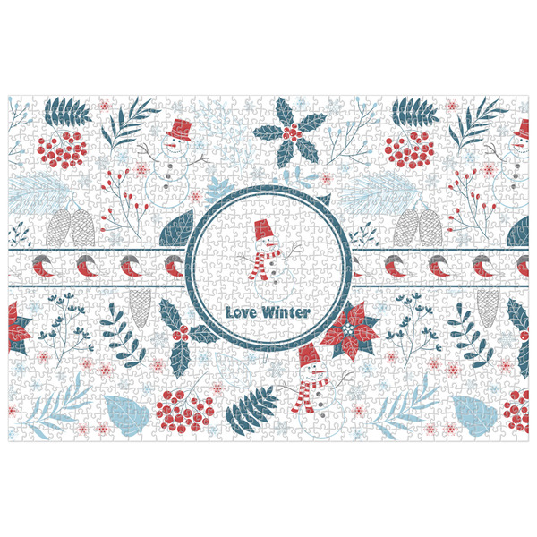 Custom Winter Snowman Jigsaw Puzzle - 1000-piece