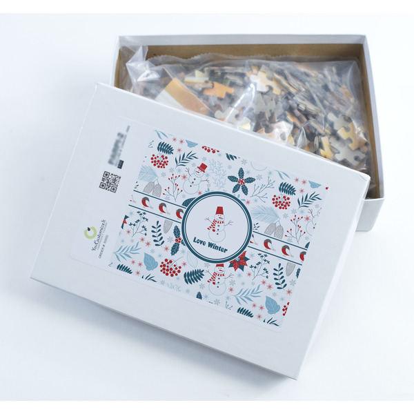 Winter Snowman Jigsaw Puzzle 252 Piece - Box