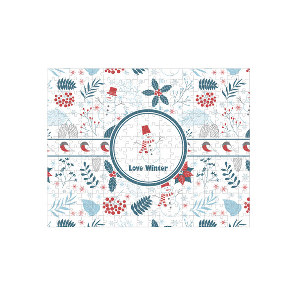 Custom Winter Snowman 252 pc Jigsaw Puzzle