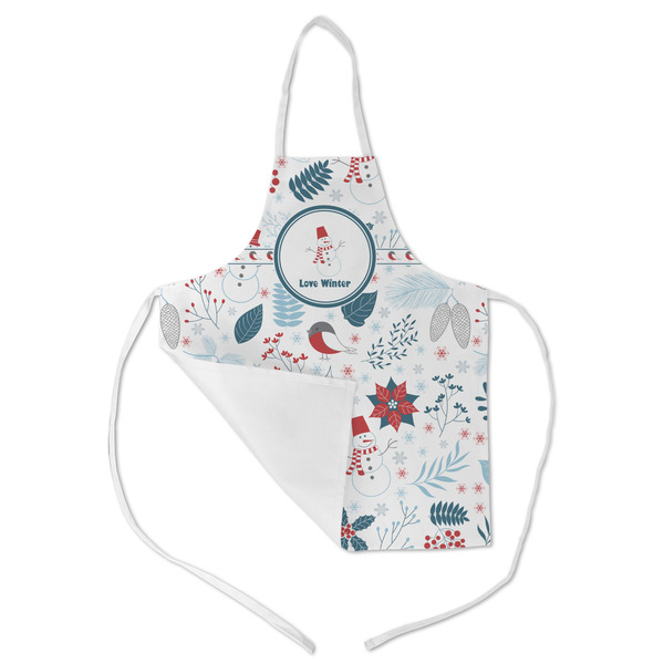 Winter Snowman Kid's Aprons - Medium - Main (med/lrg)