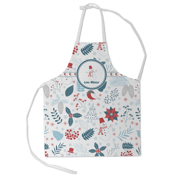 Custom Winter Snowman Kid's Apron - Small