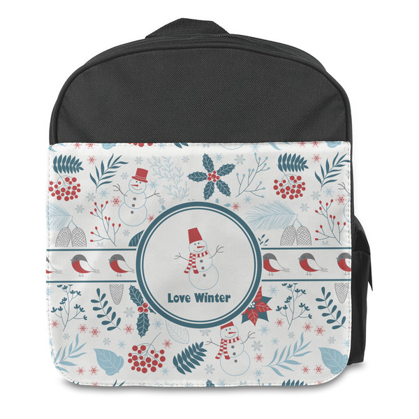 Winter Snowman Kids Backpack - Front