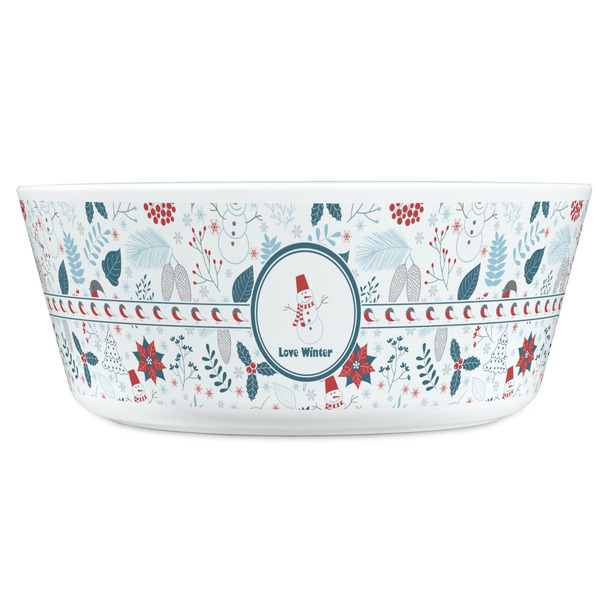 Winter Snowman Kids Bowls - FRONT