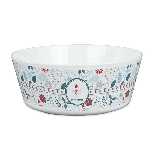 Custom Winter Snowman Kid's Bowl