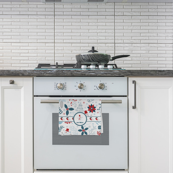 Winter Snowman Kitchen Towel - Poly Cotton - Lifestyle