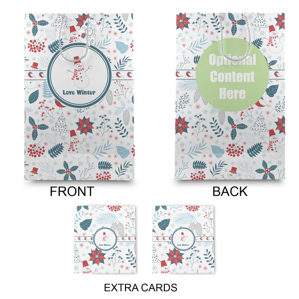 Winter Snowman Large Gift Bag - Approval