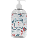 Winter Snowman Plastic Soap / Lotion Dispenser (16 oz - Large - White)