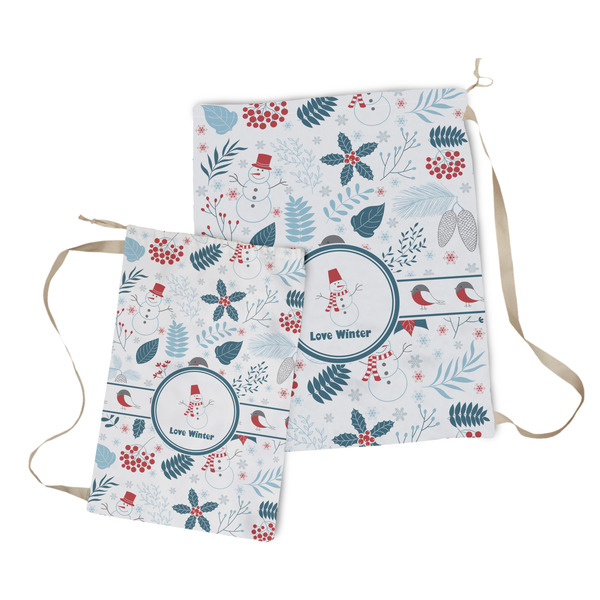 Winter Snowman Laundry Bag - Both Bags
