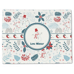 Winter Snowman Single-Sided Linen Placemat - Single