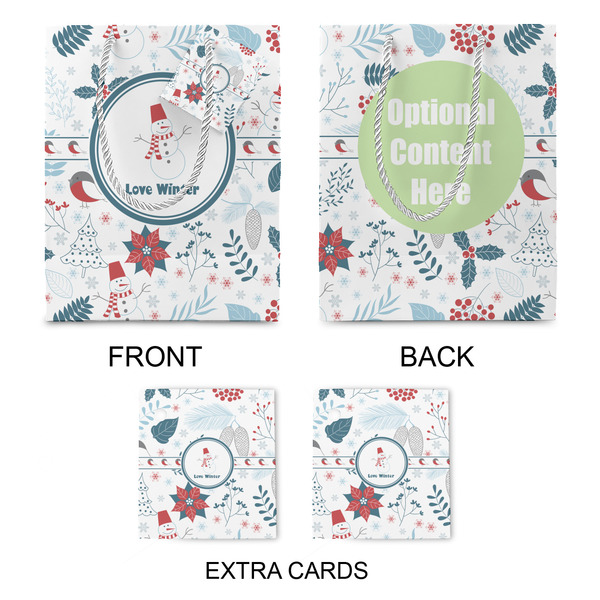 Winter Snowman Medium Gift Bag - Approval