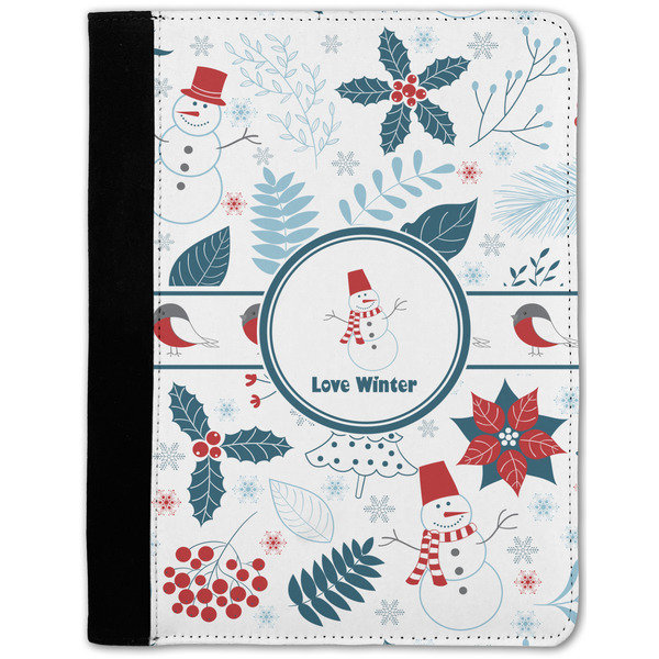 Custom Winter Snowman Notebook Padfolio - Medium