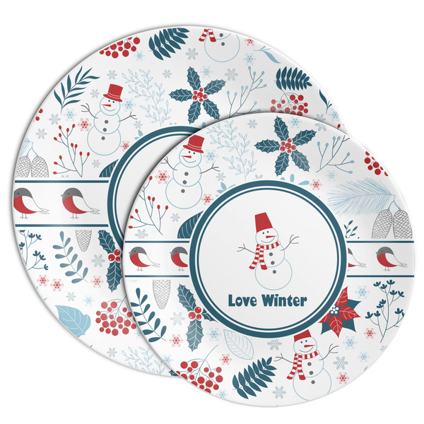 Winter Snowman Melamine Plates - PARENT/MAIN