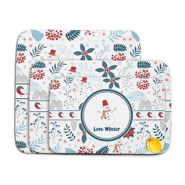 Winter Snowman Memory Foam Bath Mat - MAIN PARENT