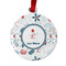 Winter Snowman Metal Ball Ornament - Double Sided