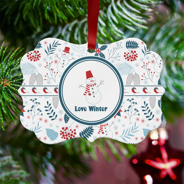 Winter Snowman Metal Benilux Ornament - Lifestyle